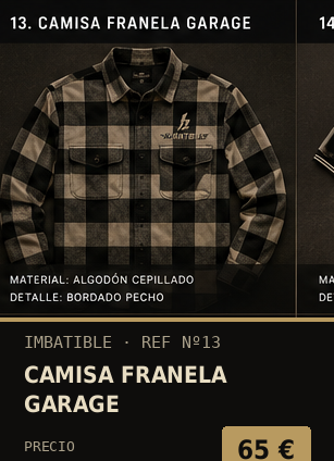 Camisa Franela Garage