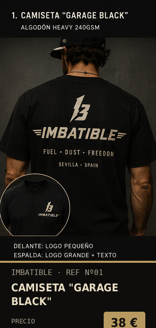 Camiseta "Garage Black"