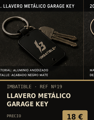 Llavero Metálico Garage Key