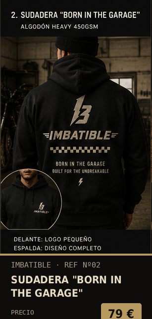 Sudadera "Born in the Garage"